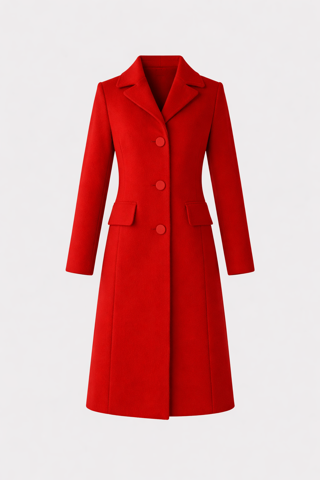 Constance Women's Classic Wool Cashmere Blend Coat | Tailored Mid-Length Winter Coat for Women