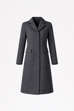 Constance Women's Classic Wool Cashmere Blend Coat | Tailored Mid-Length Winter Coat for Women