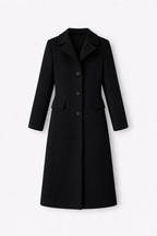 Constance Women's Classic Wool Cashmere Blend Coat | Tailored Mid-Length Winter Coat for Women