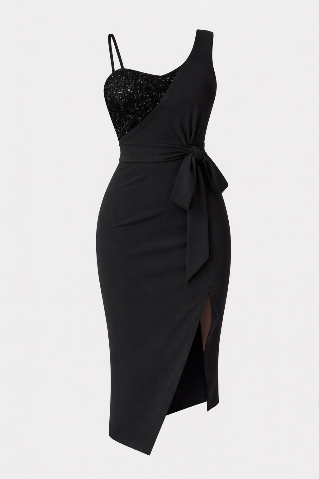 Glimmer Women's Sequin Bodycon Midi Dress | Glamorous Sleeveless Party Dress for Women