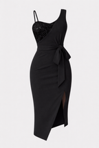Glimmer Women's Sequin Bodycon Midi Dress | Glamorous Sleeveless Party Dress for Women
