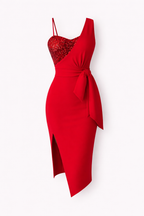 Glimmer Women's Sequin Bodycon Midi Dress | Glamorous Sleeveless Party Dress for Women