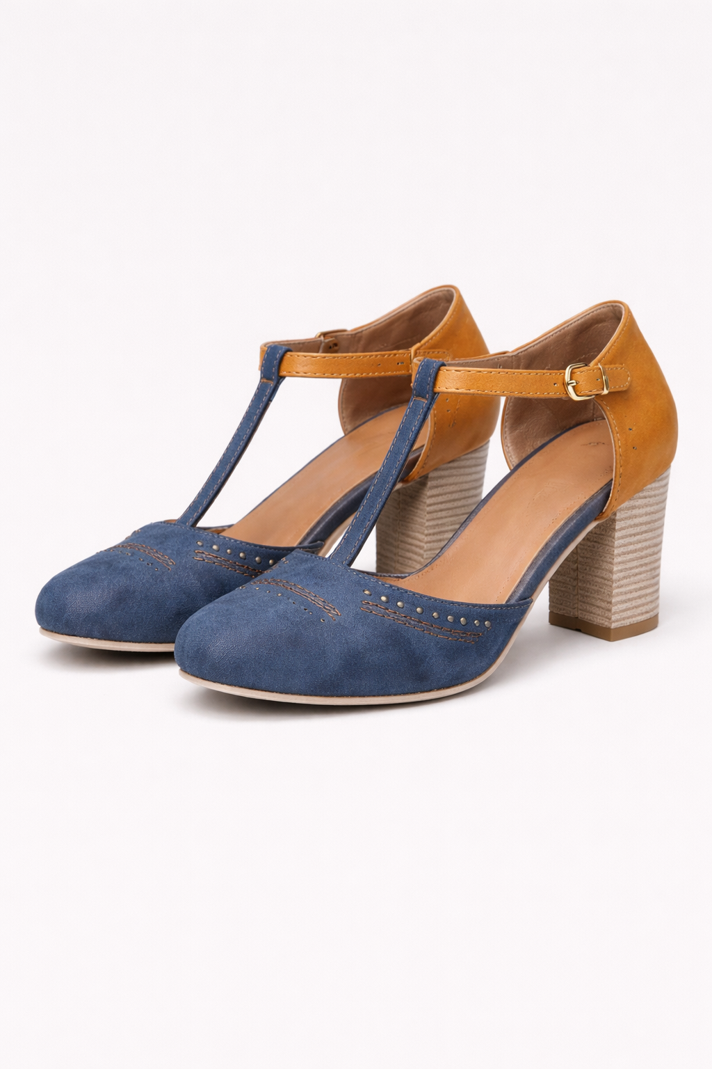Comfort Women's Orthopedic Low Heel Court Shoes | Cushioned Wide Heel Faux Leather Footwear