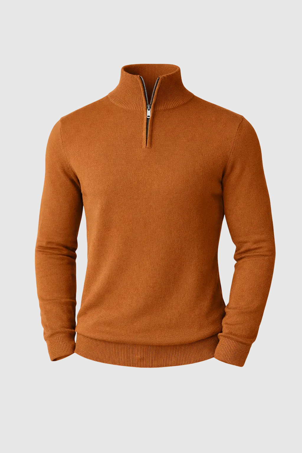 Men’s Slim Fit Quarter Zip Jumper – Warm Knit Sweater