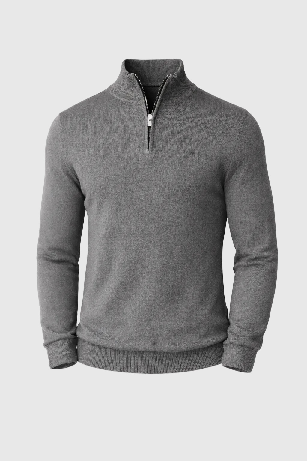 Men’s Slim Fit Quarter Zip Jumper – Warm Knit Sweater