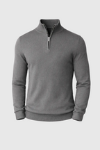 Men’s Slim Fit Quarter Zip Jumper – Warm Knit Sweater