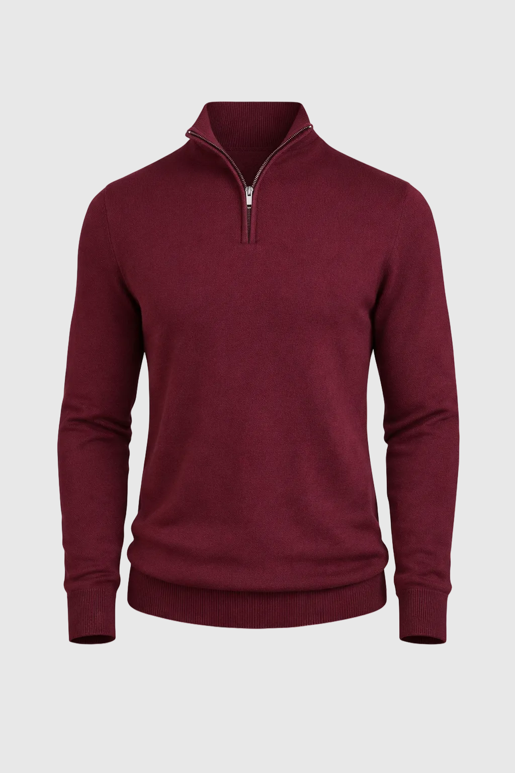 Men’s Slim Fit Quarter Zip Jumper – Warm Knit Sweater