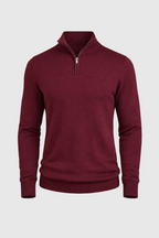 Men’s Slim Fit Quarter Zip Jumper – Warm Knit Sweater