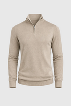 Men’s Slim Fit Quarter Zip Jumper – Warm Knit Sweater