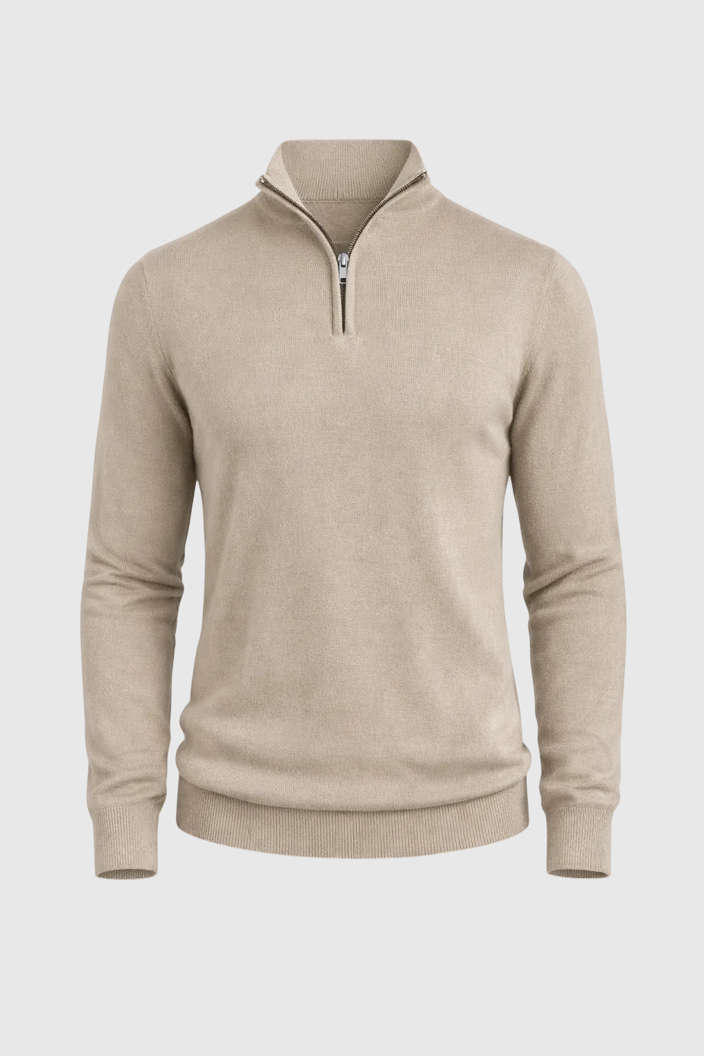 Men’s Slim Fit Quarter Zip Jumper – Warm Knit Sweater