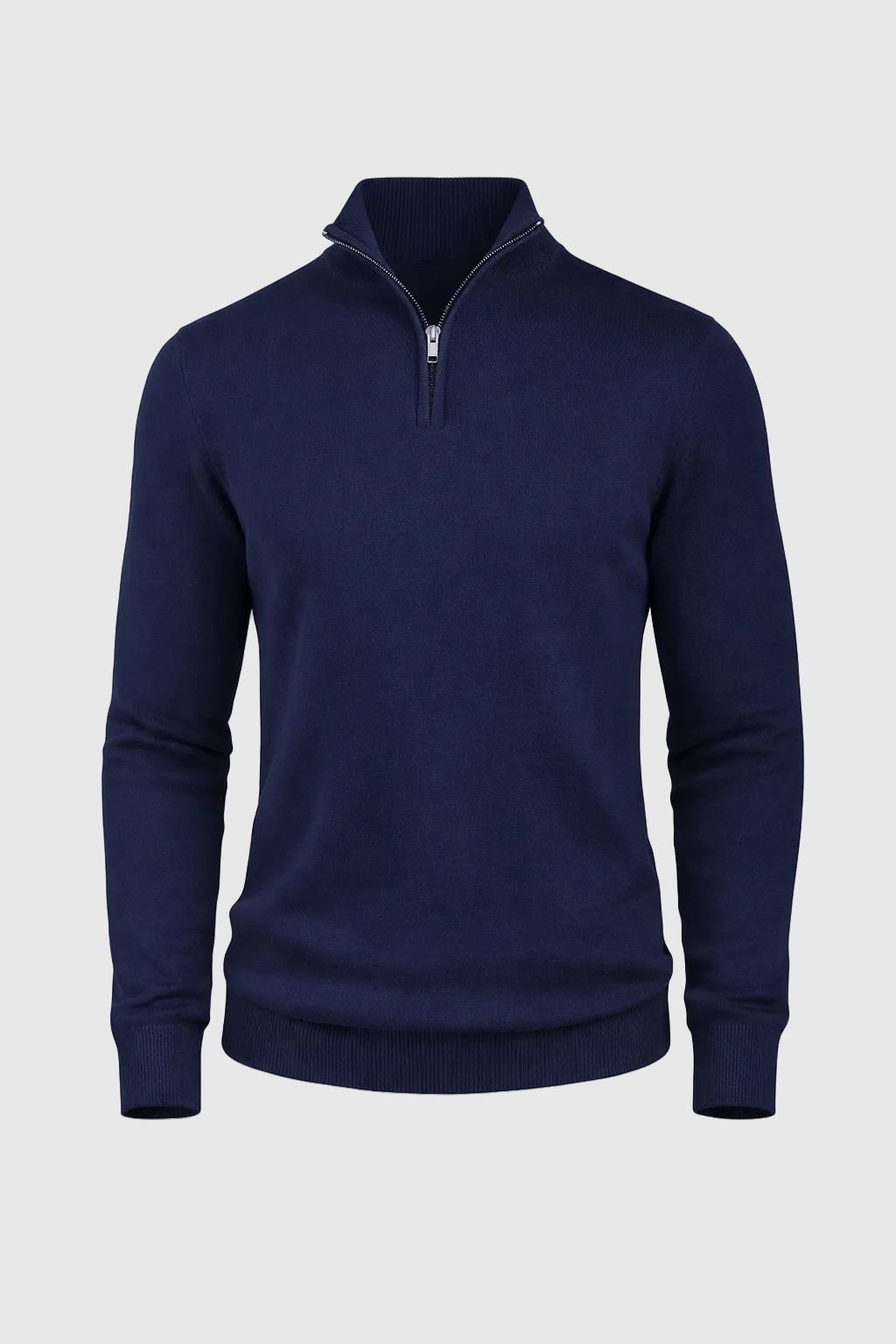 Men’s Slim Fit Quarter Zip Jumper – Warm Knit Sweater