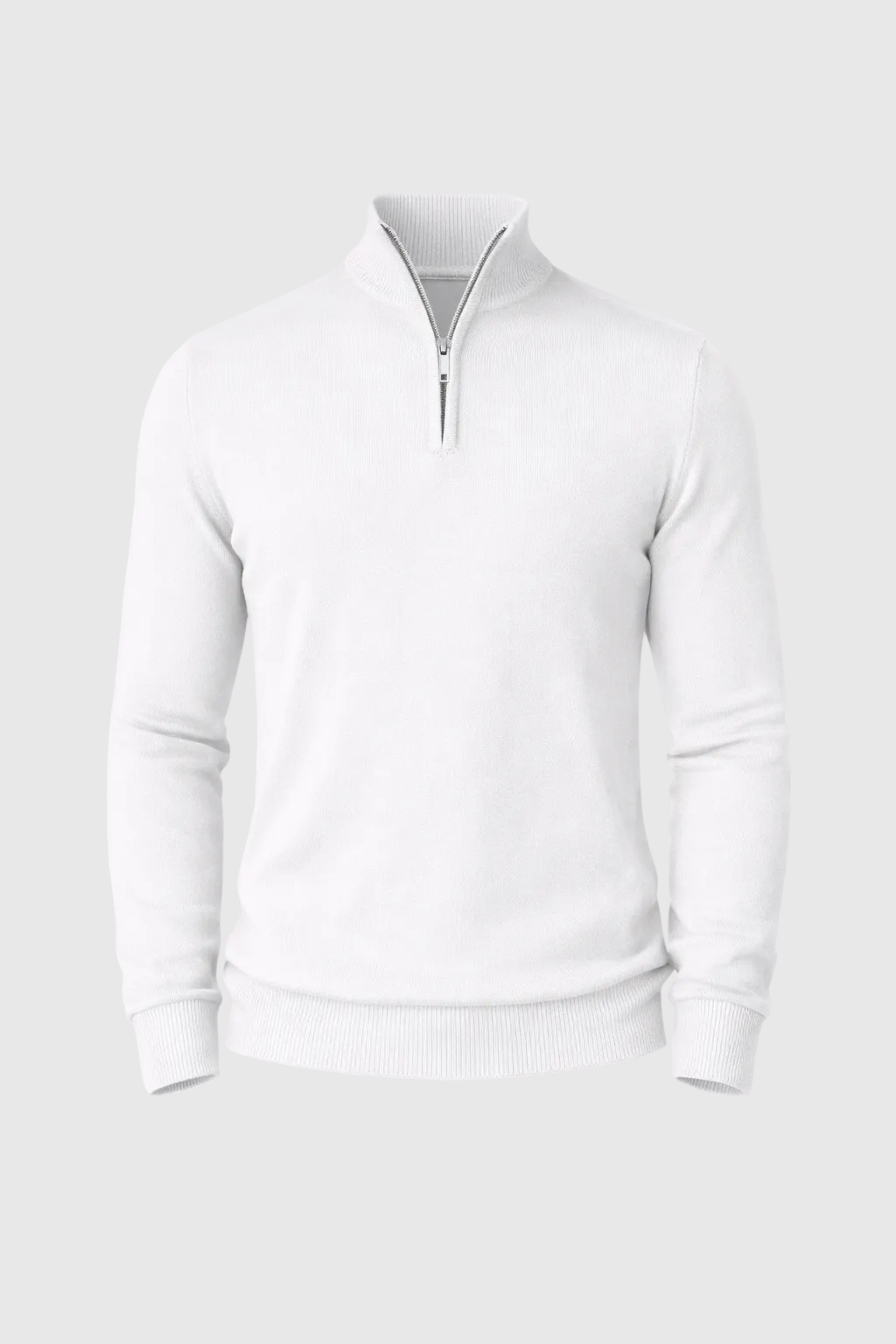 Men’s Slim Fit Quarter Zip Jumper – Warm Knit Sweater