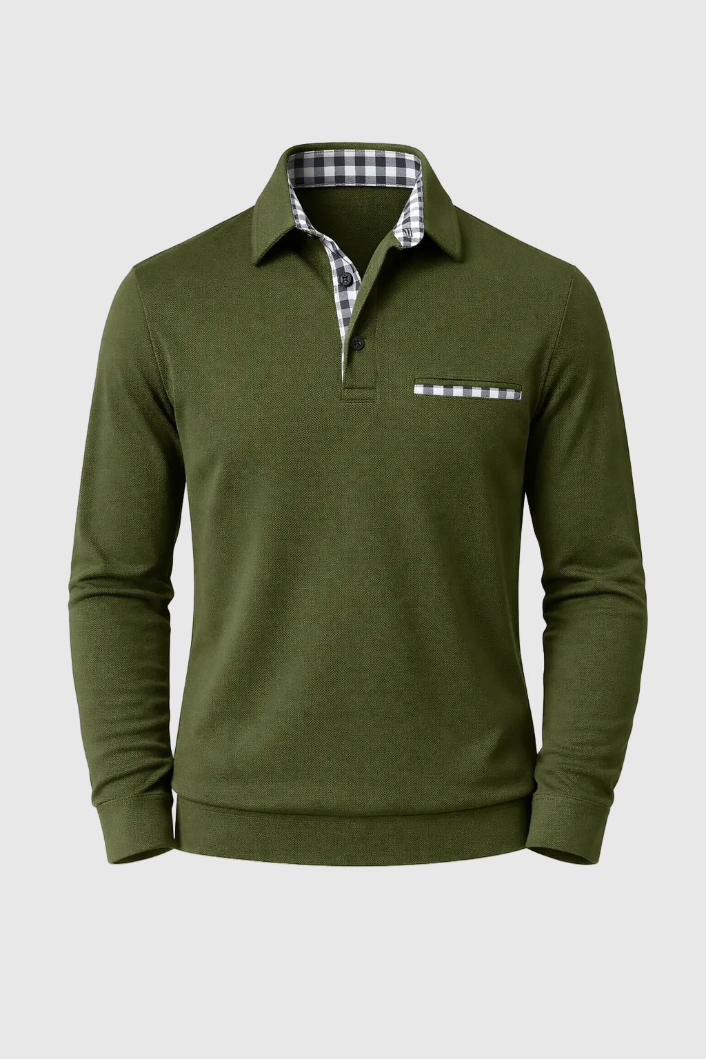 Men's Long Sleeve Polo Shirt - Stylish Golf Shirt for Men