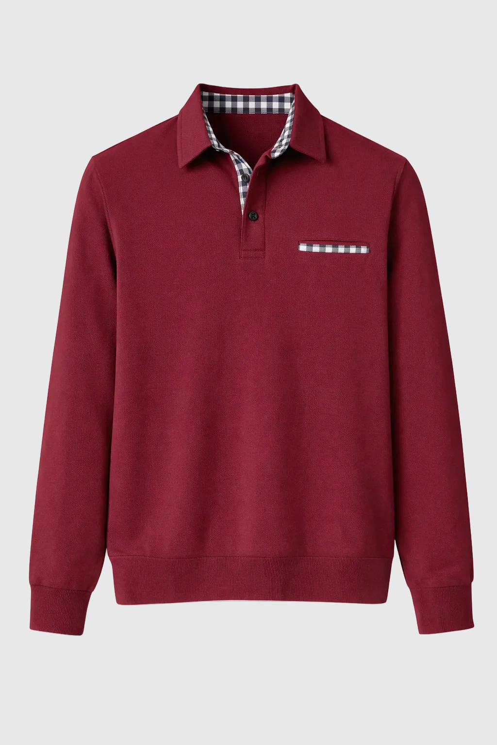 Men's Long Sleeve Polo Shirt - Stylish Golf Shirt for Men