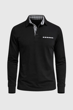 Men's Long Sleeve Polo Shirt - Stylish Golf Shirt for Men