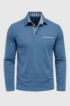 Men's Long Sleeve Polo Shirt - Stylish Golf Shirt for Men