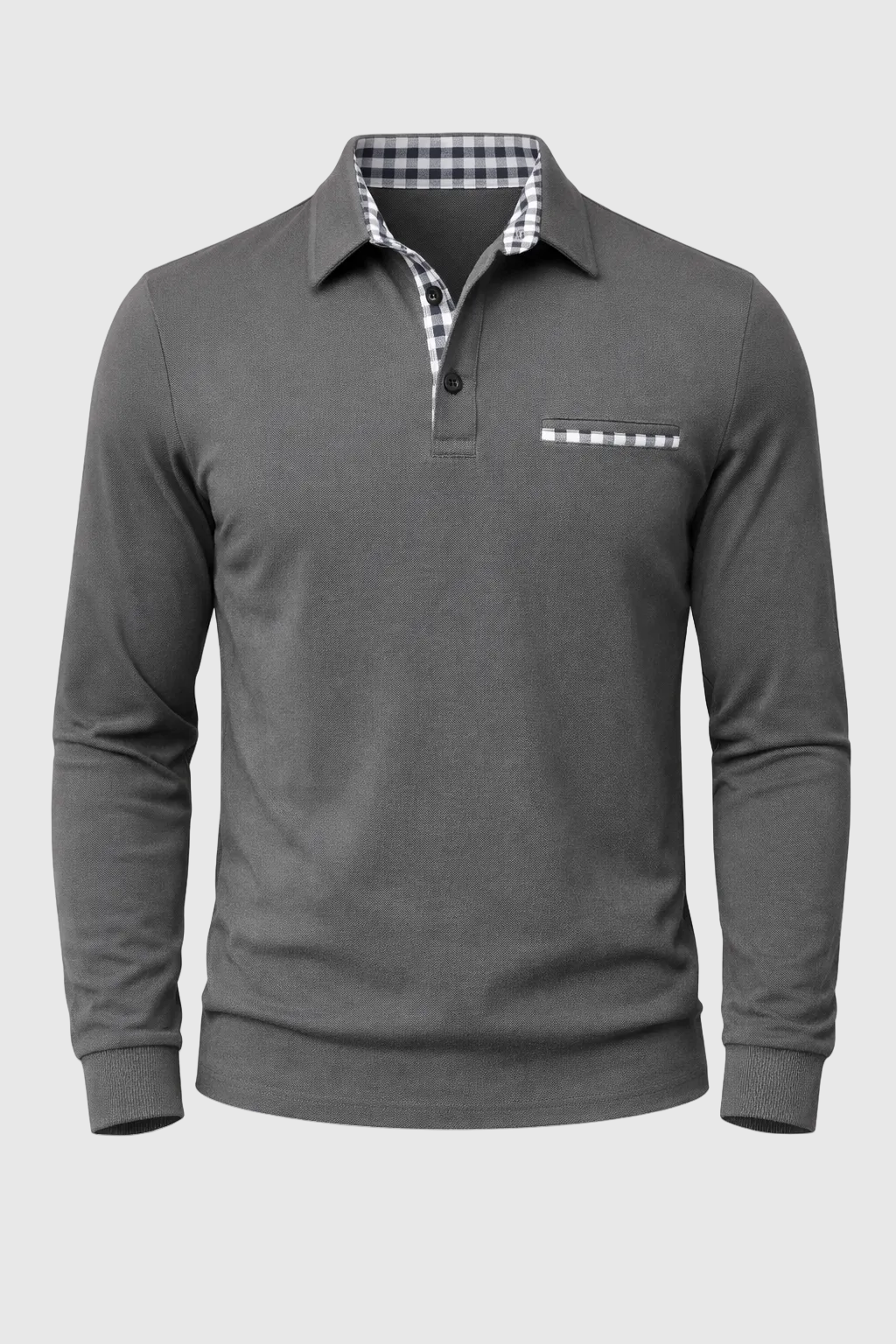 Men's Long Sleeve Polo Shirt - Stylish Golf Shirt for Men