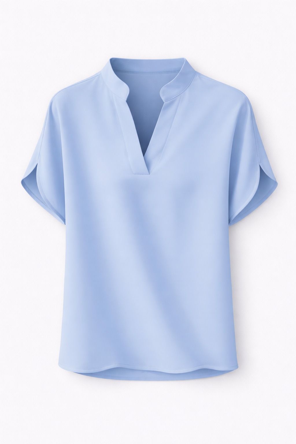 Hope Women's Elegant Satin V-Neck Blouse | Lightweight Silk-Look Blouse for Women