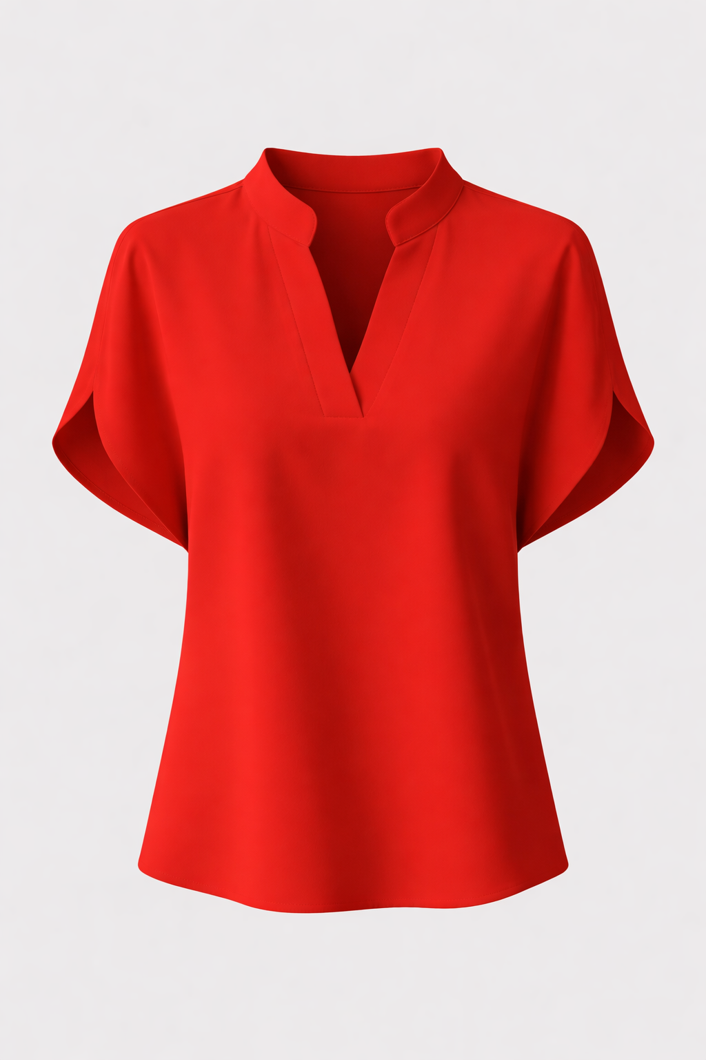 Hope Women's Elegant Satin V-Neck Blouse | Lightweight Silk-Look Blouse for Women