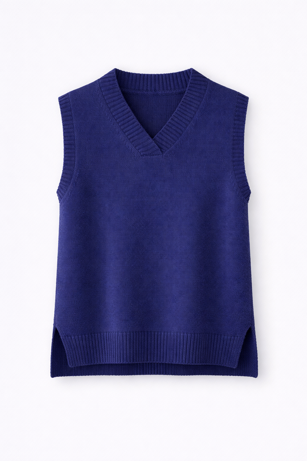 Vienne Women's Elegant Wool Blend V-Neck Knitted Vest | Classic Sleeveless Jumper for Women