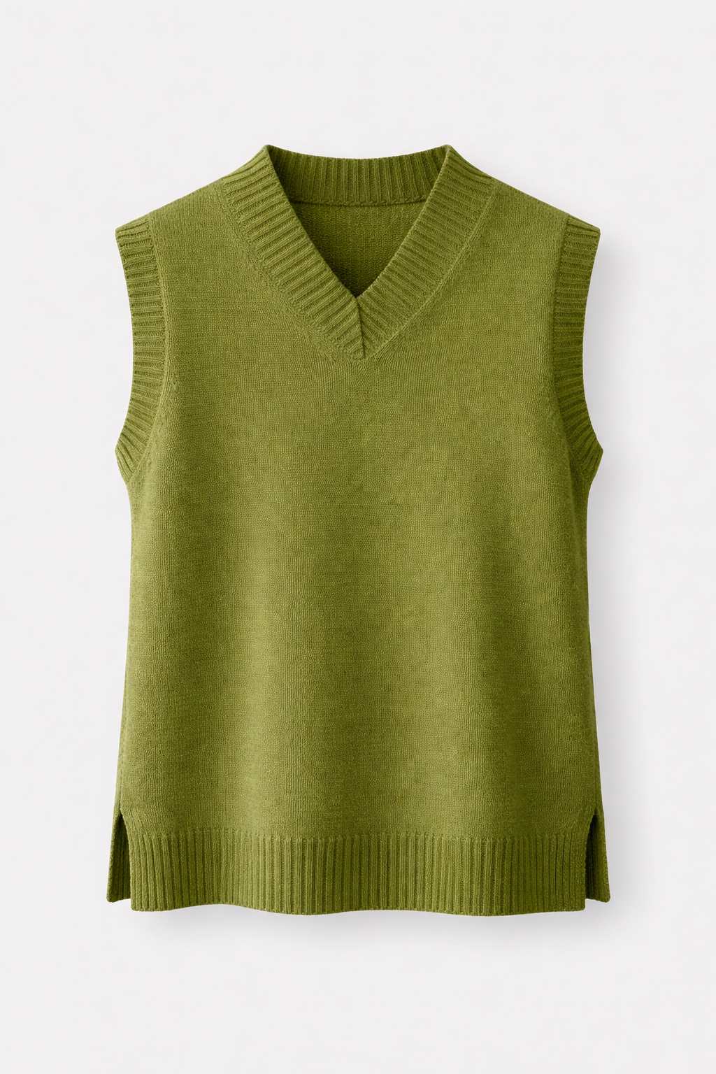 Vienne Women's Elegant Wool Blend V-Neck Knitted Vest | Classic Sleeveless Jumper for Women