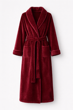 Women's Luxury Flannel Dressing Gown | Thermal Long Bath Robe | Winter Loungewear & Gifting