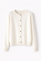 Gisela Women's Cashmere Blend Button-Up Cardigan | Soft Winter Knit Cardigan for Women | Elegant Smart Casual Knitwear