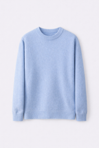 Nathan Men's Winter Cashmere Blend Sweater | Luxury Loose Fit Cashmere Knit Jumper for Men | Smart Casual Everyday Knitwear