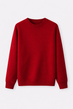 Nathan Men's Winter Cashmere Blend Sweater | Luxury Loose Fit Cashmere Knit Jumper for Men | Smart Casual Everyday Knitwear