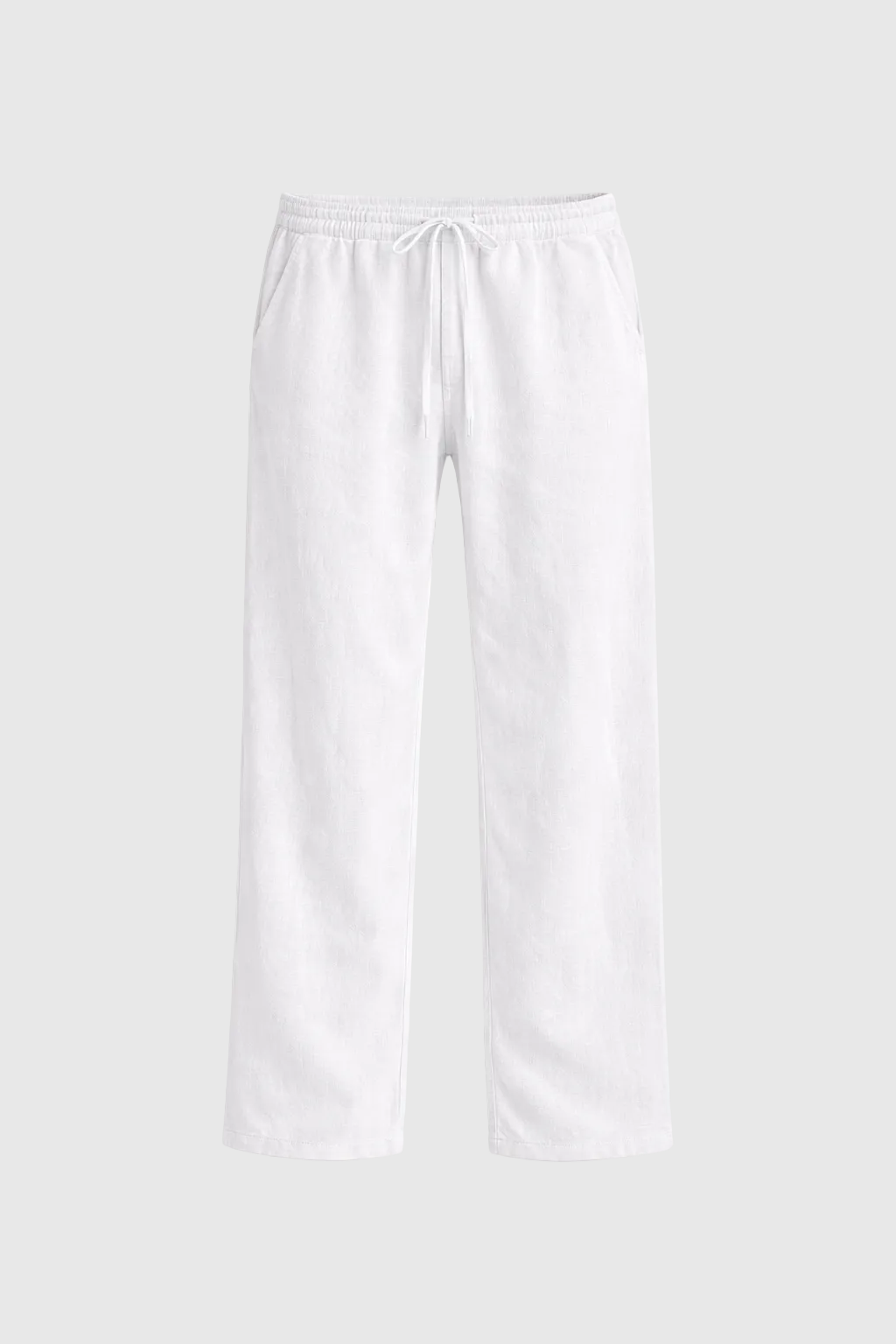 Men's Baggy Linen Blend Summer Trousers | Wide Leg Relaxed Fit Casual Pants for Men | Holiday & Everyday Wear