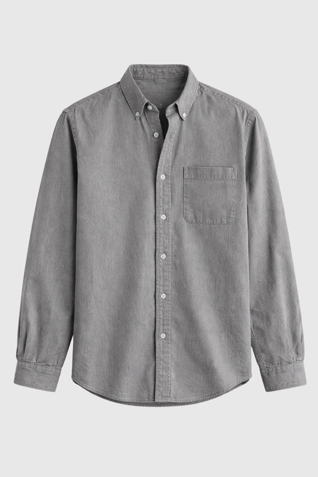 Men's Casual Denim Shirt | Button-Down Long Sleeve Jean Shirt for Men | Everyday Streetwear & Smart Casual