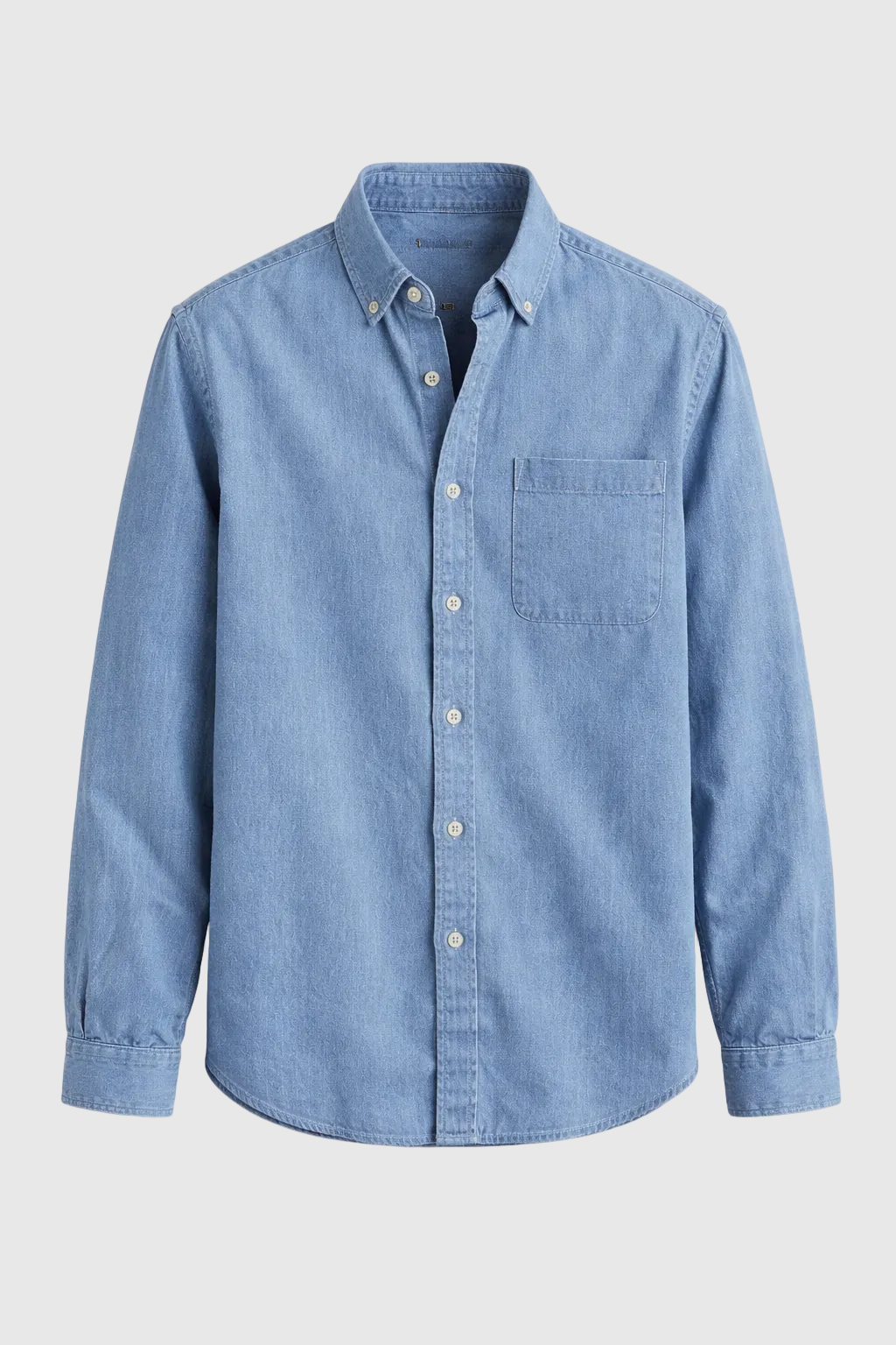Men's Casual Denim Shirt | Button-Down Long Sleeve Jean Shirt for Men | Everyday Streetwear & Smart Casual
