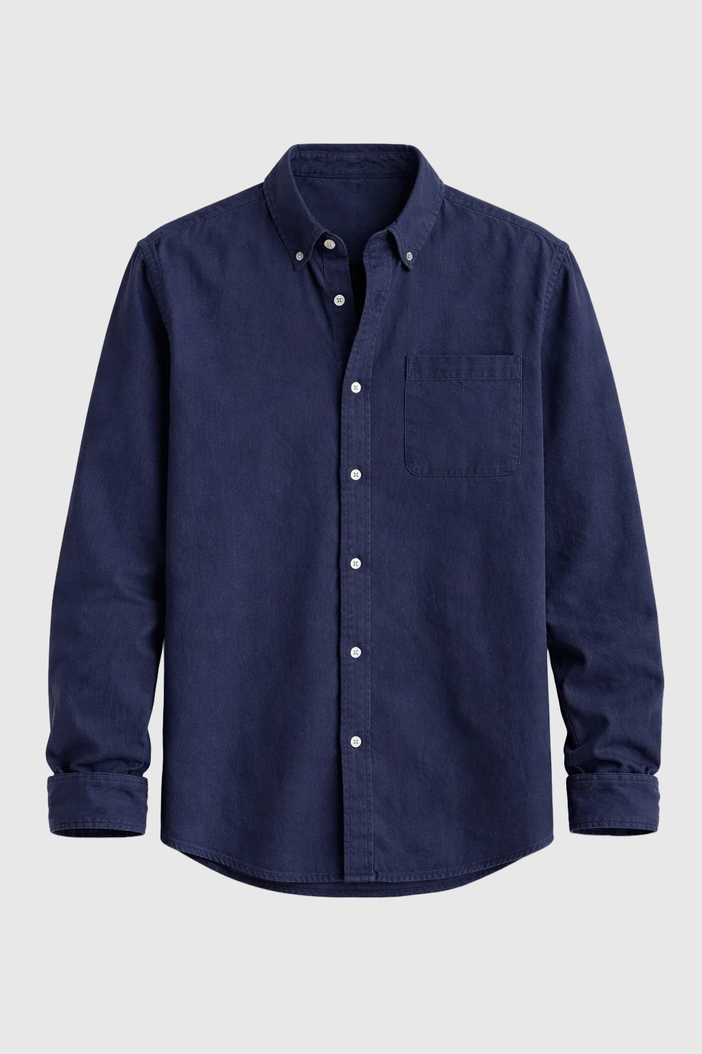 Men's Casual Denim Shirt | Button-Down Long Sleeve Jean Shirt for Men | Everyday Streetwear & Smart Casual