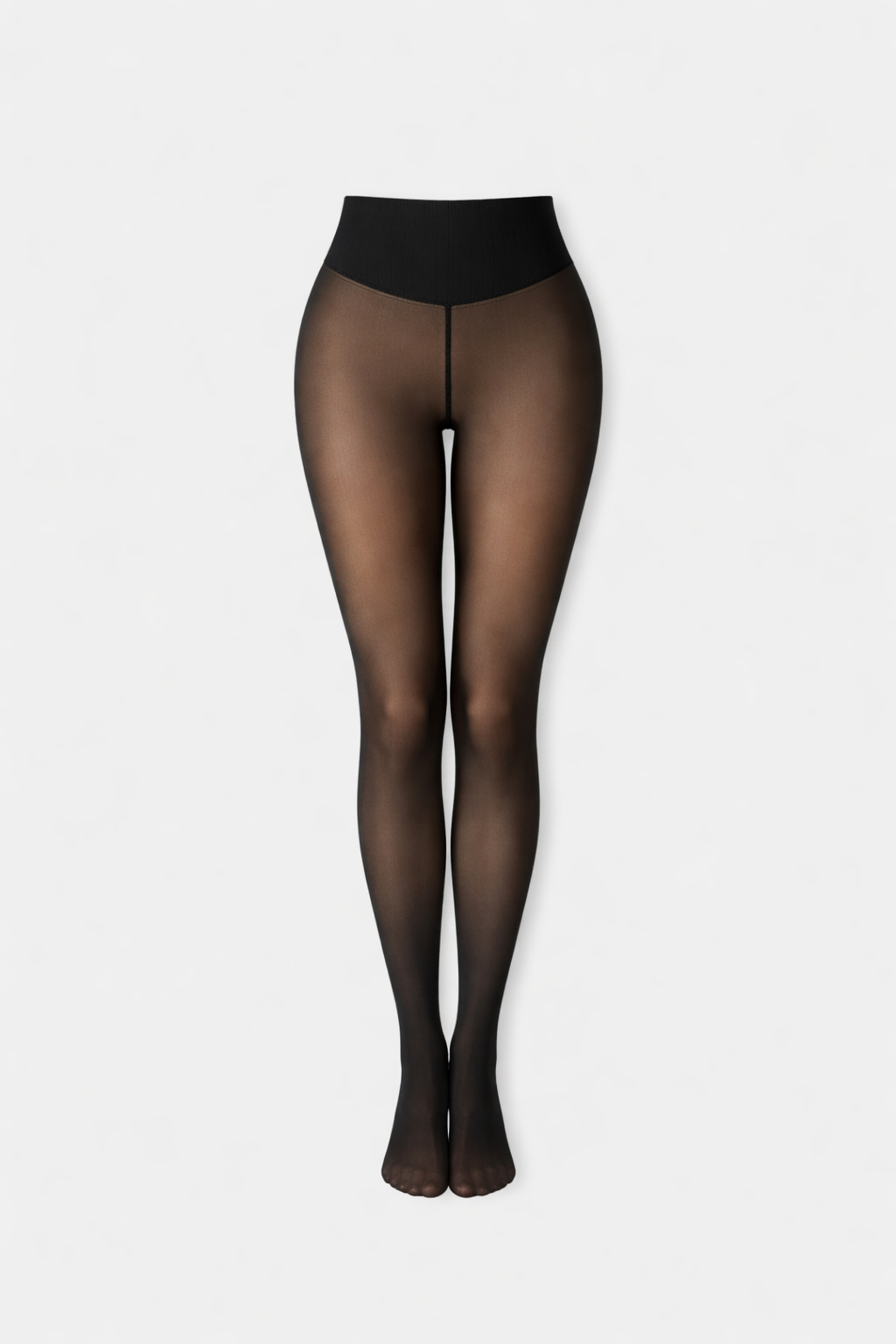 Roxane Women's Fleece-Lined Sheer Effect Leggings | Warm Thermal Tights for Women