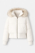 Émilie Women's Quilted Winter Jacket with Removable Hood | Mid-Length Padded Coat for Women