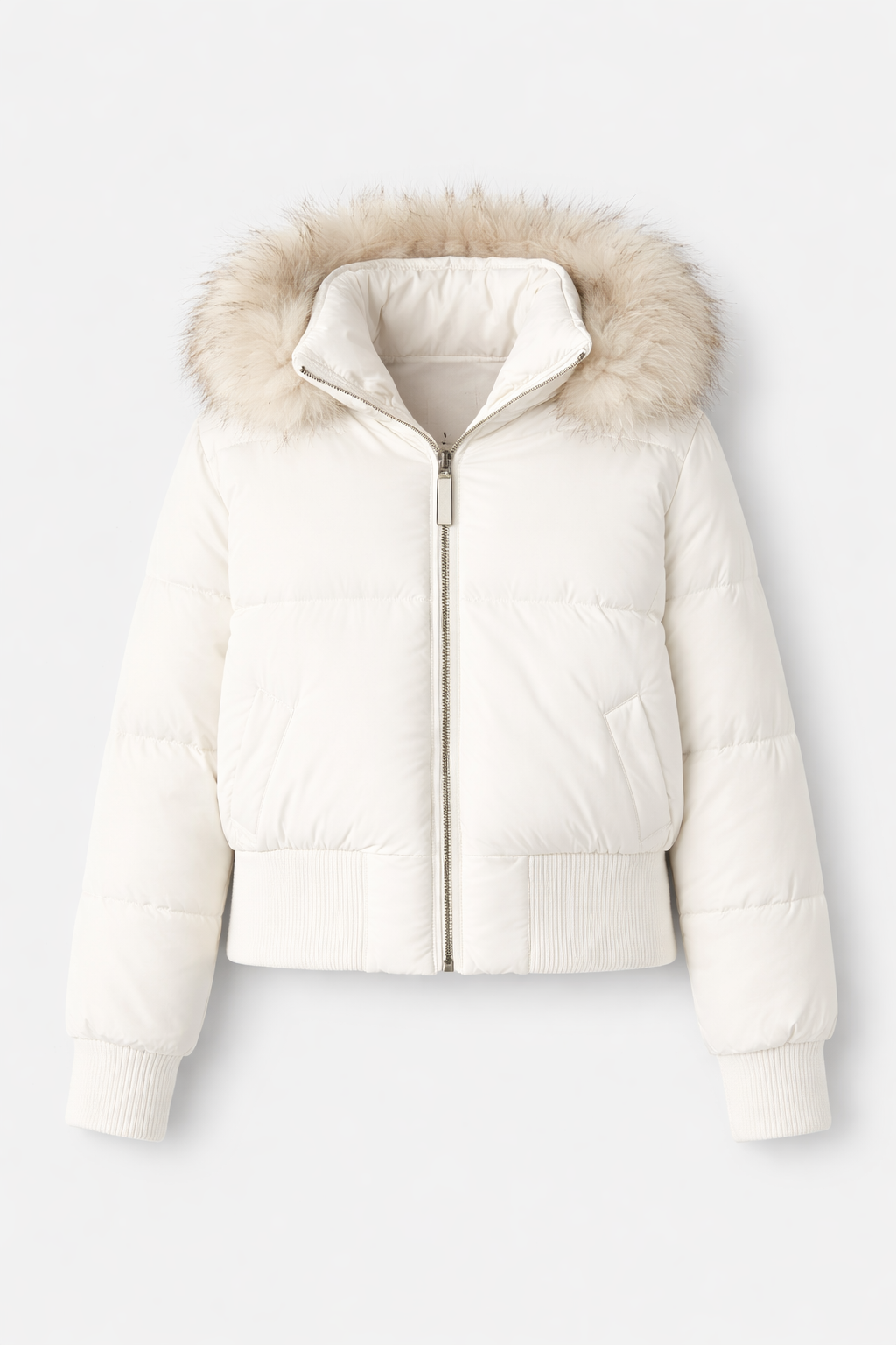 Émilie Women's Quilted Winter Jacket with Removable Hood | Mid-Length Padded Coat for Women