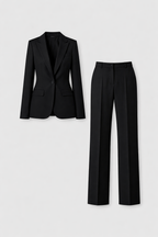 Christian Women's Chic Tweed Suit Set | Longline Blazer & Tailored Trousers Co-Ord