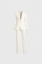 Christian Women's Chic Tweed Suit Set | Longline Blazer & Tailored Trousers Co-Ord