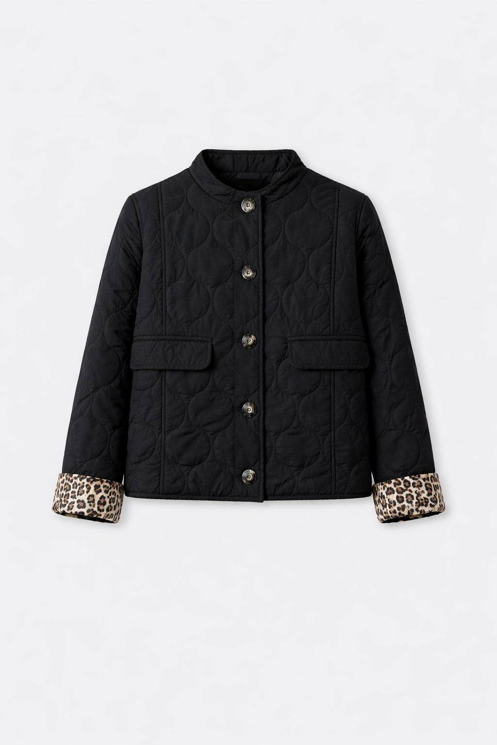 Féline Women's Elegant Leopard-Lined Zip-Up Jacket | Chic Modern Everyday Jacket for Women