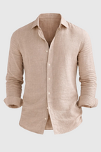 Men's Linen Casual Shirt | Lightweight Breathable Button Down Linen Shirt for Men | Summer Holiday