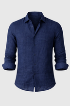 Men's Linen Casual Shirt | Lightweight Breathable Button Down Linen Shirt for Men | Summer Holiday