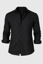 Men's Linen Casual Shirt | Lightweight Breathable Button Down Linen Shirt for Men | Summer Holiday