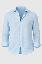 Men's Linen Casual Shirt | Lightweight Breathable Button Down Linen Shirt for Men | Summer Holiday