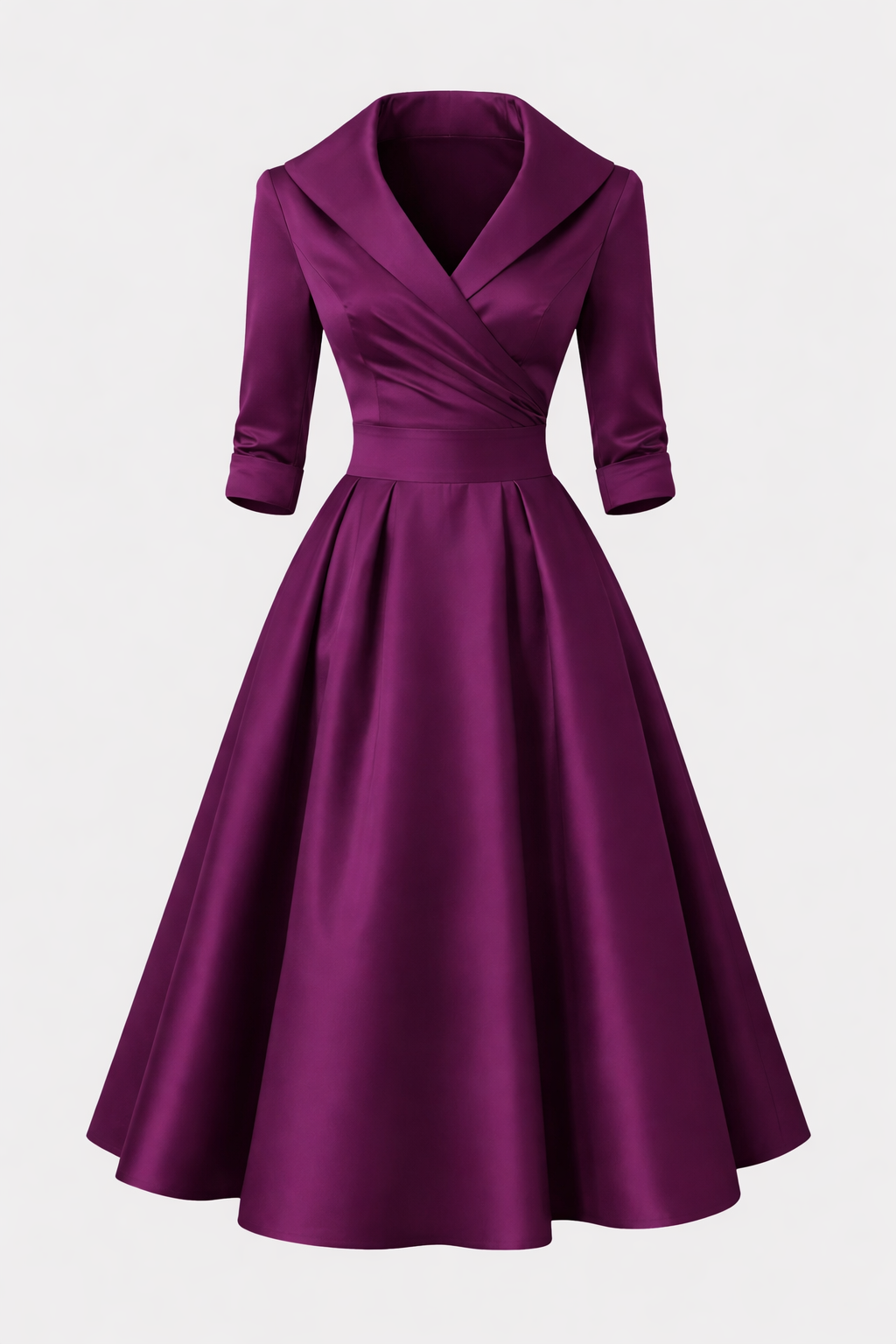 Aurora Women's Vintage Cotton Midi Dress | Short Sleeve Casual Everyday Jersey Dress