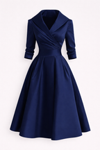 Aurora Women's Vintage Cotton Midi Dress | Short Sleeve Casual Everyday Jersey Dress