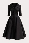 Aurora Women's Vintage Cotton Midi Dress | Short Sleeve Casual Everyday Jersey Dress