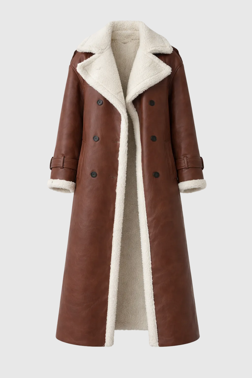 Women's Long Elegant Winter Coat | Tailored Longline Wool Blend Coat for Women | Smart Winter Outerwear