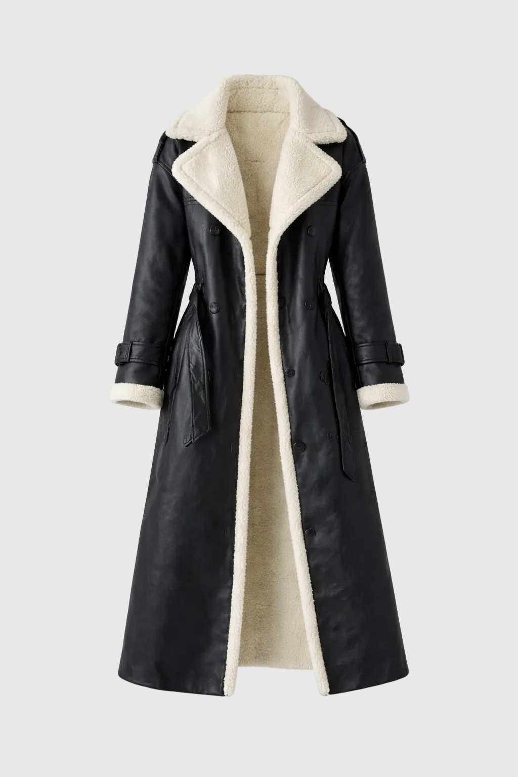 Women's Long Elegant Winter Coat | Tailored Longline Wool Blend Coat for Women | Smart Winter Outerwear