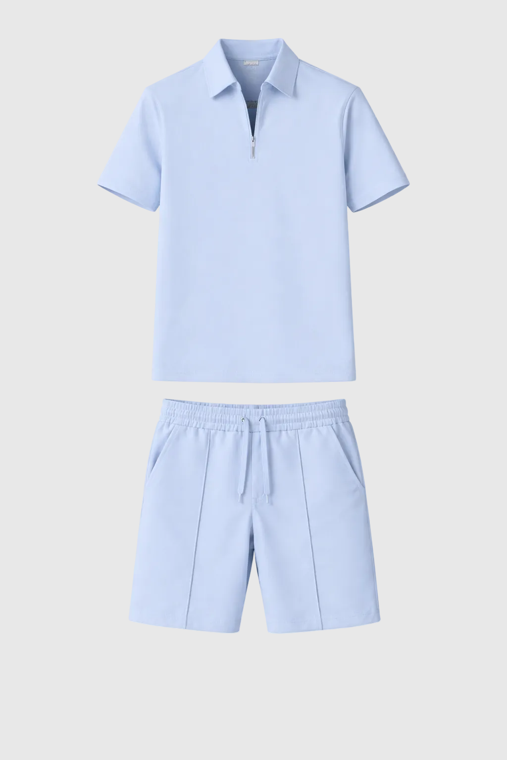 Men's Luxury Polo Shirt and Shorts Set | Smart Casual Co-Ord Matching Set for Men