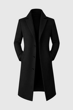 Men's Classic Tailored Overcoat | Wool Blend Smart Winter Coat for Men | Timeless Elegant Outerwear